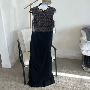 Brand new Adrianna papel black gown with sequins size 8
